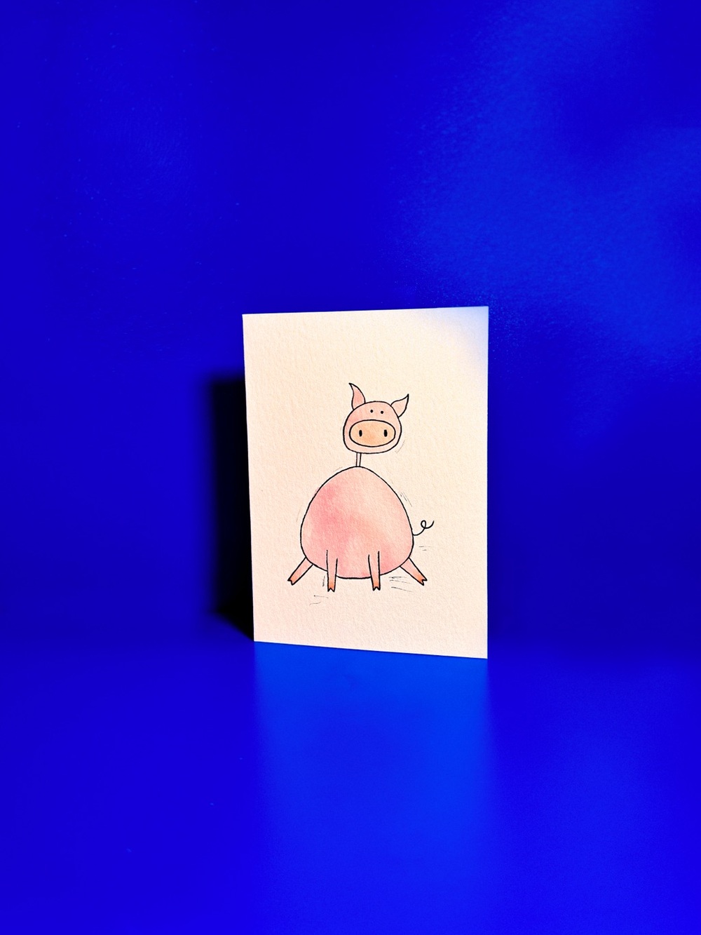 Piglet Watercolor Greeting Cards